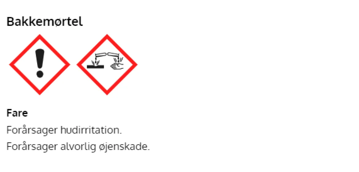 Bakkemørtel 6,6 %, KC 50/50/700 - 500 liter