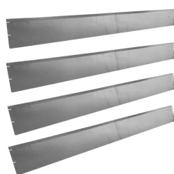 Bedafgrænser i metal 118 cm x 13 cm - 4 stk.