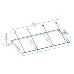 Dørbaldakin Sophia XL 3000 Palram - Canopia