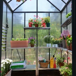Drivhus Glory 6,2 m2 grå Palram - Canopia