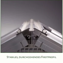 Drivhus - KGT Iris II, blank aluminium - 5,06 m2