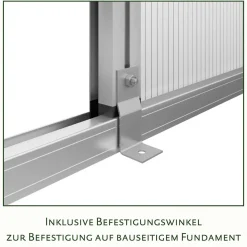 Drivhus - KGT Lilie III, blank aluminium - 9,59 m2