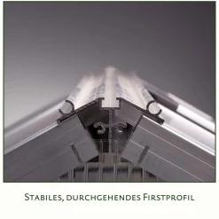 Drivhus - KGT Lilie III, blank aluminium - 9,59 m2