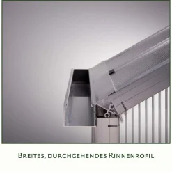Drivhus - KGT Lilie III, blank aluminium - 9,59 m2