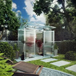 Drivhus - KGT Linea I, blank aluminium - 2,56 m2