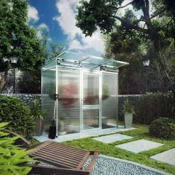Drivhus - KGT Linea I, blank aluminium - 2,56 m2