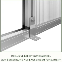 Drivhus - KGT Nelke III, blank aluminium - 9,59 m2