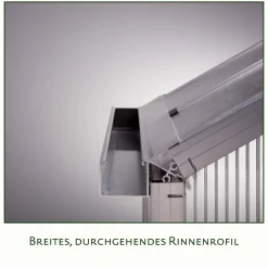 Drivhus - KGT Nelke III, blank aluminium - 9,59 m2