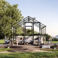 Drivhus - KGT Ortasia III, Antracitgrå - 9,59 m2