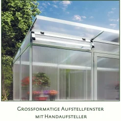 Drivhus - KGT Santini II, Blank aluminium - 6,1 m2