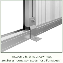 Drivhus - KGT Santini II, Blank aluminium - 6,1 m2