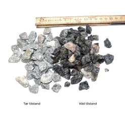 Grå granitskærver, 11-16 mm - 48 poser á 15 liter