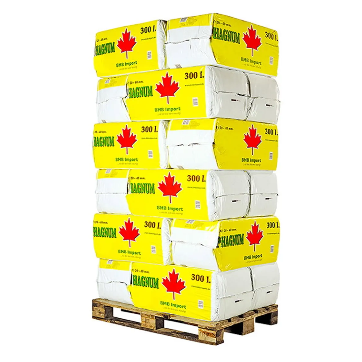 Grov spagnum - palle med 18 poser á 300 liter