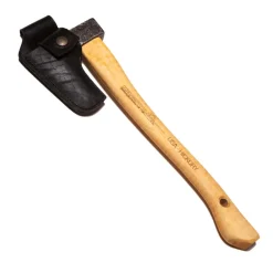 Haveøkse med hickoryskaft, læderbeskytter og bæltestrop - 36 cm