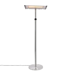 HORTUS terrassevarmer gulvmodel 1000/2000 W, GT, sølv