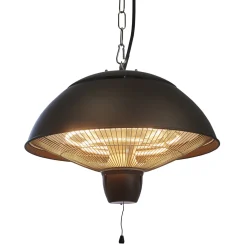 HORTUS terrassevarmer hængemodel 600/1500 W, HA, Ø42 cm, sort