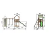 Jungle Gym Club legetårn komplet inkl. climb module xtra ekskl. rutschebane