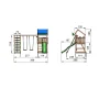 Jungle Gym Home legetårn komplet inkl. climb module xtra og rutschebane