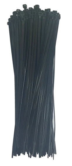 Kabelstrips sorte 100 stk. 5 mm x 30 cm