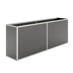 KGT 210 højbed i aluminium, 205 x 45 x 77 cm