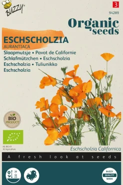 Økologisk Californisk Guldvalmue frø "Aurantiaca"