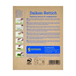 Økologisk Mikrogrøntpude Daikon-radise - 3 stk.