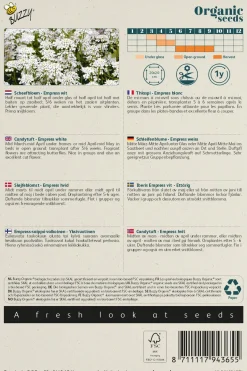 Økologisk Sløjfeblomst frø "Empress White"