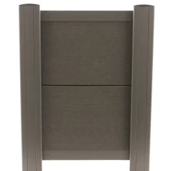 Komposithegn F&N-profil børstet, antracit, WPC 2,1x20,5x180 cm