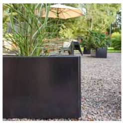 Land Black – Sort plantekasse, kvadratisk - 40 x 40 x 40 cm
