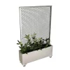 Land Modern – Plantekasse med højt espalier på hjul, galvaniseret