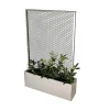 Land Modern – Plantekasse med højt espalier i galvaniseret stål