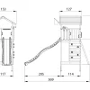 Legetårn Jungle Gym Cottage 2.1 m/grøn rutschebane