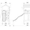 Legetårn Jungle Gym Sierra 2.1 m/gul rutschebane