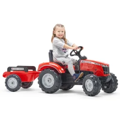 Massey Ferguson pedaltraktor inkl. vogn