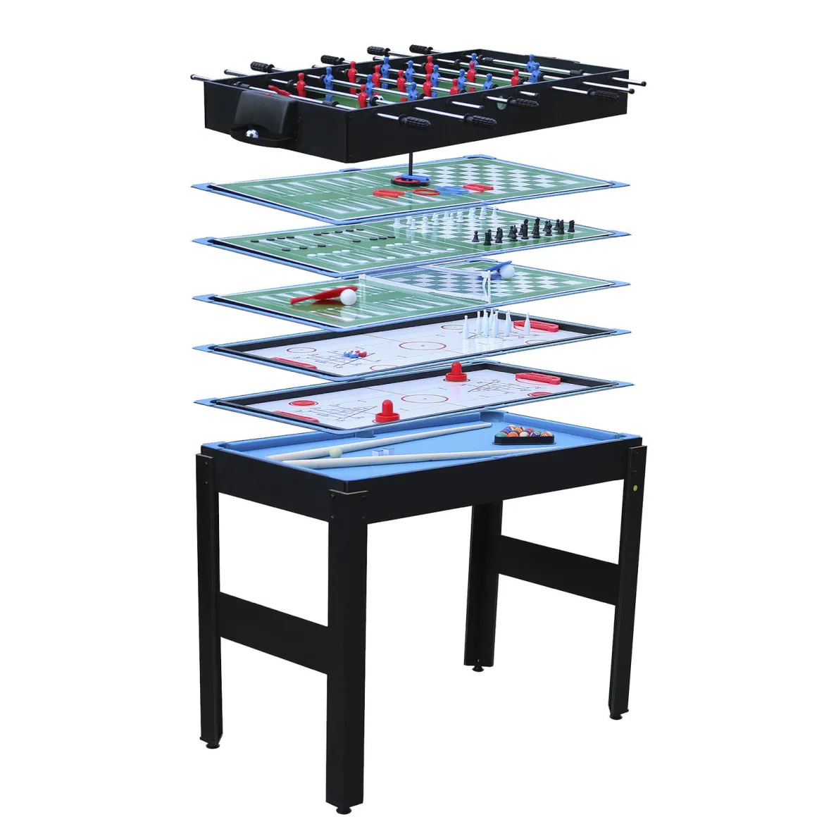 NORDIC Games multi spillebord 12-i-1 90x50x124 cm