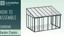 Palram - Canopia Aquila 1500 røgfarvet grå dørbaldakin