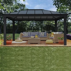 Palram - Canopia Dallas 4900 havepavillon, antracitgrå