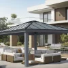 Palram - Canopia havepavillon Dallas 4,2 x 4,8 meter antracitgrå