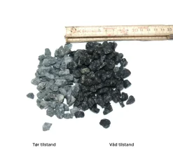Sorte granitskærver, 8-11 mm - 48 poser á 15 liter.
