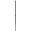 Stolpe for panelhegn med deko "X", 40 x 40 x 1500 mm, galvaniseret