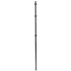 Stolpe for panelhegn med deko "X", 40 x 40 x 1500 mm, galvaniseret